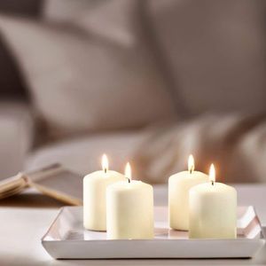 3.25” Unscented Candles (Pack of 4)